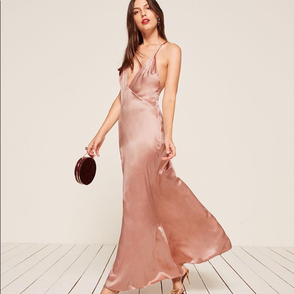 Reformation Silk Amante Dress: Never Worn